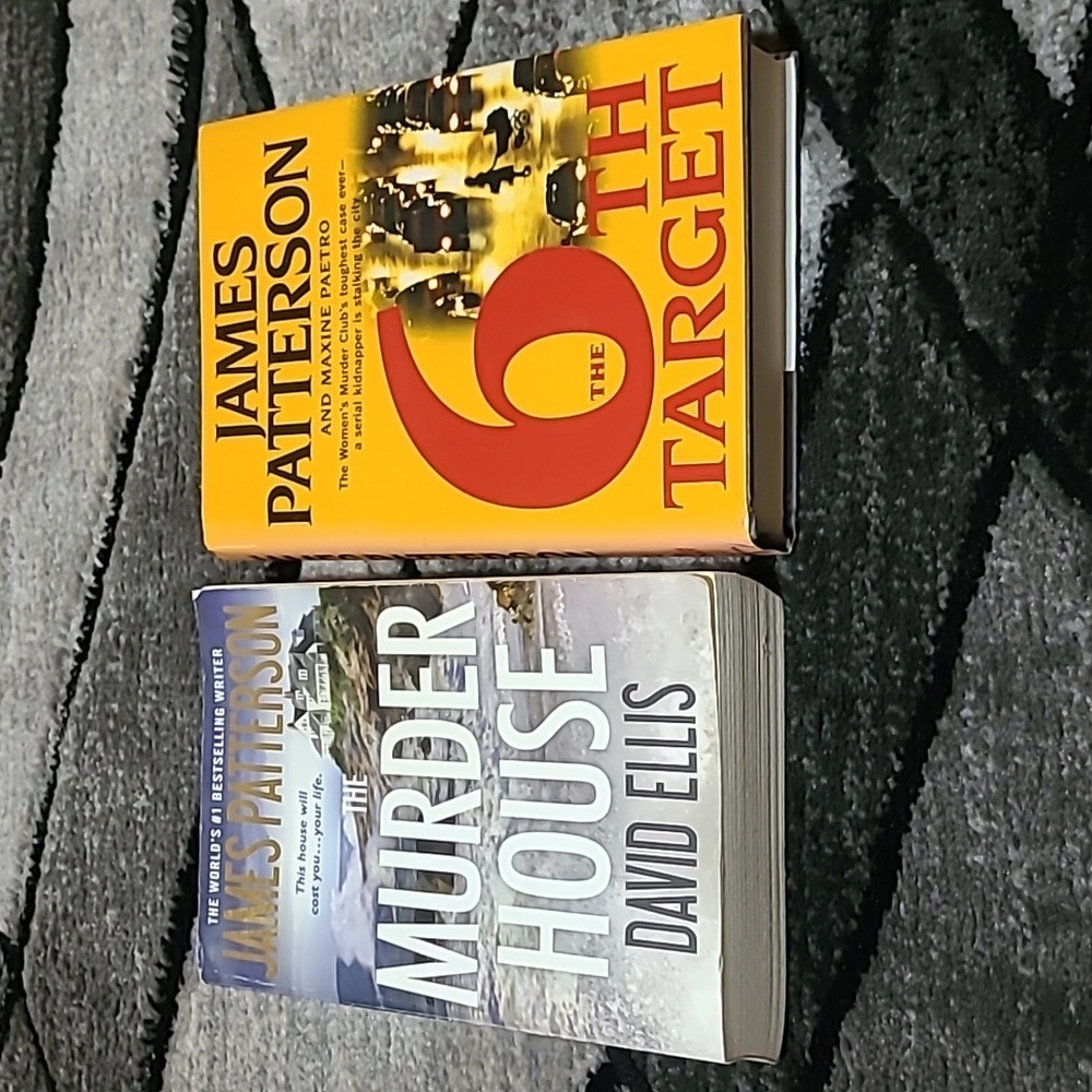 JAMES PATTERSON THE MURDER HOUSE &  THE 6TH TARGET BOOKS